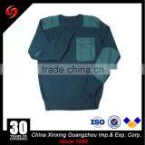 Mens Army Knitted Wool Pullover Military Sweater With Pocket thumbnail-1