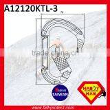 25KN Quicklock Triple Lock Rock Climbing Aluminum Carabiner For Rescue thumbnail-2