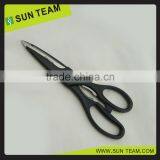 SK029 8-1/4"Popular Stainless Steel Black Handle Kitchen Scissors thumbnail-4