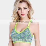 Women Cross Gym Fitness Pattern Seamless Sports Bra Made Yoga Bra thumbnail-3