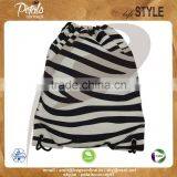 Cheap Low Cost Packaging Bag Made From Natural 10 oz Washed Canvas Drawstring Back Pack