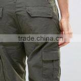 High Quality Best Price Custom Guangzhou Manufacturer OEM 100% Cotton Twill Breathable Functional Green Men's Cargo Work Pants thumbnail-3