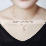 Hot Selling Diamond Necklace Fan Rose Gold Necklace thumbnail-6