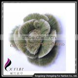 CX-A-38 2016 Cheap Wholesale Bulk Flower Brooch Pin, Latest Fashion Rex Rabbit Fur Pin Brooch thumbnail-5