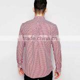 Farah Shirt With Gingham Check Slim Fit Cotton Shirt In Red thumbnail-2