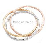 Three Tone Bangles, Gold Plated Bangle, Machine Cut Bangle, Fashionable Bangle, Jewelry Manufacturers thumbnail-4