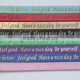 Wide Cuff Leather Bracelet Bangle With Letter Printing Custom Logo Print Leather Bracelet Cheap Promotion Leather Bracelet thumbnail-3