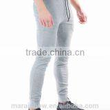 Grey Plain Cotton Polyester Spandex Tapered Mens Joggers Fashion Panel Jogger Pants OEM Sweatpants thumbnail-4