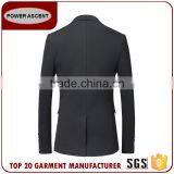 Wholesale Customized European Business Suit 1 Button Charcoal Men Suits thumbnail-2