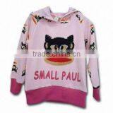 Children's Long-sleeved T-shirt With Hood, Made of 100% Cotton, Comes in Pink and Yellow thumbnail-1