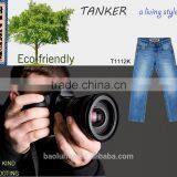 T1112K Comfortable Boys Stretchable Waistband Kid Children Snow Wash Light Indigo Jeans thumbnail-2