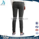 OEM Custom Made New Disign Baby Girls Jeans Pure Denim Skinny Zipper Kid Jean thumbnail-3