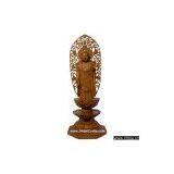 Handmade Wood Sculpture Buddha in Meditation thumbnail-1