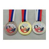 Die Casting 3D Boxing Ribbon Medals with High 3d And High Polishing for Company Promotional Gift