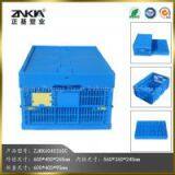 Plastic Folding Mesh Style Crate With Attached Lid thumbnail-3