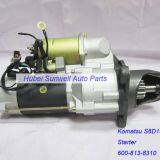 Komatsu SA6D140 Engine Starter 600-813-8310 WA500 Wheel Loader Starter thumbnail-2