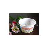 White Plastic Disposable Ice Cream Cups With Round Bowl 200ml 7oz