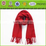 red polar fleece scarf with tassel wholesale