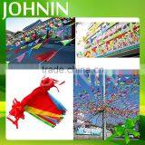 Hot Selling Decorative Colored Polyester Triangle Pennant String Flag thumbnail-5