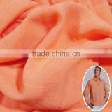 bamboo slubby yarn fabric 100% bamboo woven for T shirt fabric