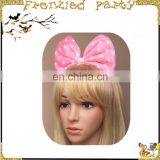 Latest Party Pink Cute Bow Headband thumbnail-1
