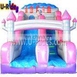 Pink Castle Theme Cartoon Inflatable Slide