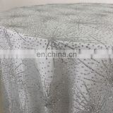 TC219B sequin table cloth silver table decorationfor weddings