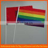 Promotional March Polyester Hand Stick Flag