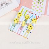 embossed custom smile face logo soft pvc round book mark,rubber bookmarks for book