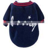 Pet Fat Dog Jacket Bulldog Puppy Clothes Knit Sweater Overcoat With Letter thumbnail-1