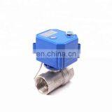 The Most Durable Mini 12V DC 3/4inch NPT Motor Electric Actuatorsolenoid 2 Way Water Ball Valve thumbnail-3