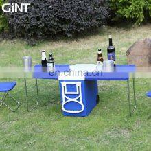 GiNT 28L Outdoor Cooler Box Hard Coolers Portable Wheels Handles Table and 2 Chairs Ice Chest thumbnail-2