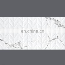 Мотив в стиле Carrara White Matte Finish для ванной комнаты. Глазурная керамическая настенная и полочная плитка размером 450x900 мм JQ49218HA