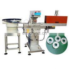 Automatic Metal Bottle Cap Single Colour Pad Printer 100 x 300 90 mm Ink Cuo