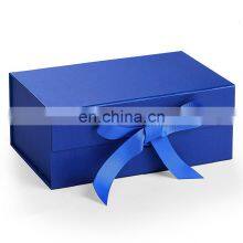 Collapsible Luxury Shredded Paper Filler Gift Boxes Flip Top Groomsmen Boxes With Magnetic Catch thumbnail-4