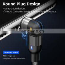 Magnetic Charge Cable 540 Degree Free Rotating L-shape Portable 3 In 1 Phone Charge Usb Cable thumbnail-5