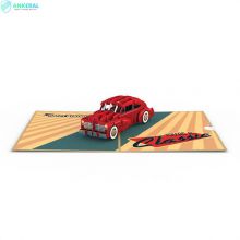 Happy Birthday Classic Car 3D Pop-up Card Big Surprising Birthday Blessing Card for Boys