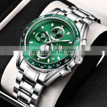 LIGE 8931 Men Quartz Watch Fashion Waterproof Calendar Diver Watches Men Wrist Top thumbnail-4