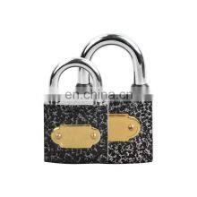 Cheap Price Sample Available Double Waterproof Ring Black Iron Box Lock Custom Safety Iron Padlock