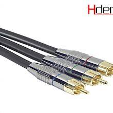 HDERA High quality 24k Gold-plated Cable 3RCA A/M to A/M HD Multimedia Cable HD8004