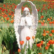 Handcarved White Marble Stone Angel Sculptures
