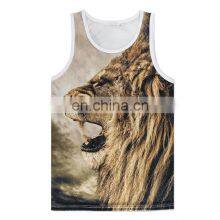 Custom Brand Printing Fitness Tank Top 100% Cotton Man Gym Tanktop Wholesale Price thumbnail-2