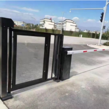 Community Electric Advertising Door Pedestrian Passage Automatic Door Opening Face Recognition Access Control Intelligent Road Gate thumbnail-2