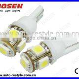 Hot Sale High Brightness Led Signal Light for Auto T10-5smd 12v 24v