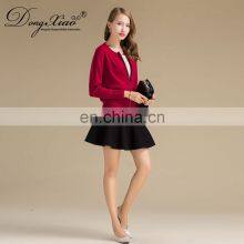 Soft Warm Short Cashmere Cardigan Solid Color Full Zip Woman Cashmere Sweater thumbnail-2