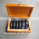 Natural 20pcs Hot Stone Massage in Wooden Box thumbnail-1
