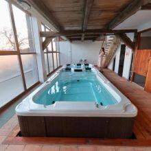 Dual Drive Infinity Swimming Pool Tub Large Home Use Acrylic Massage Whirlpool Spa Hot Tub For Sale thumbnail-1