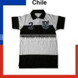 Black and White Jersey Embroidery Polo Shirt/Contrast Color Polo Shirt thumbnail-1