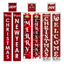 Durable Oxford Cloth Christmas Banners Indoor Outdoor Porch Garage Hanging Signs Wholesale Custom Merry Christmas Decor
