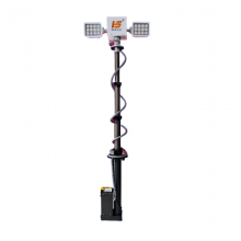 9m Mobile Solar Lighting Tower With 4X460W Panels & 8X200ah Batteries for Construction Sites thumbnail-5